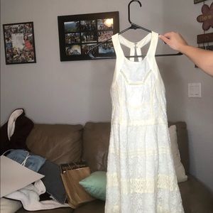 White pattered dress